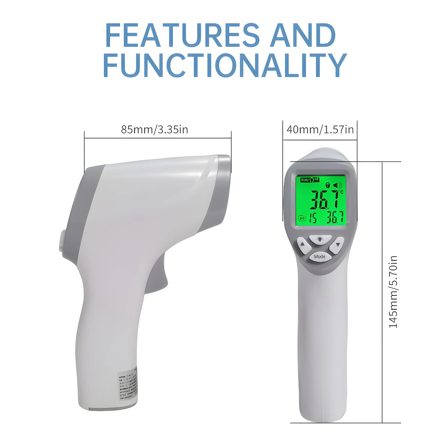 Baby Non Contact Thermometer Digital Infrared Forehead Fever Scanner