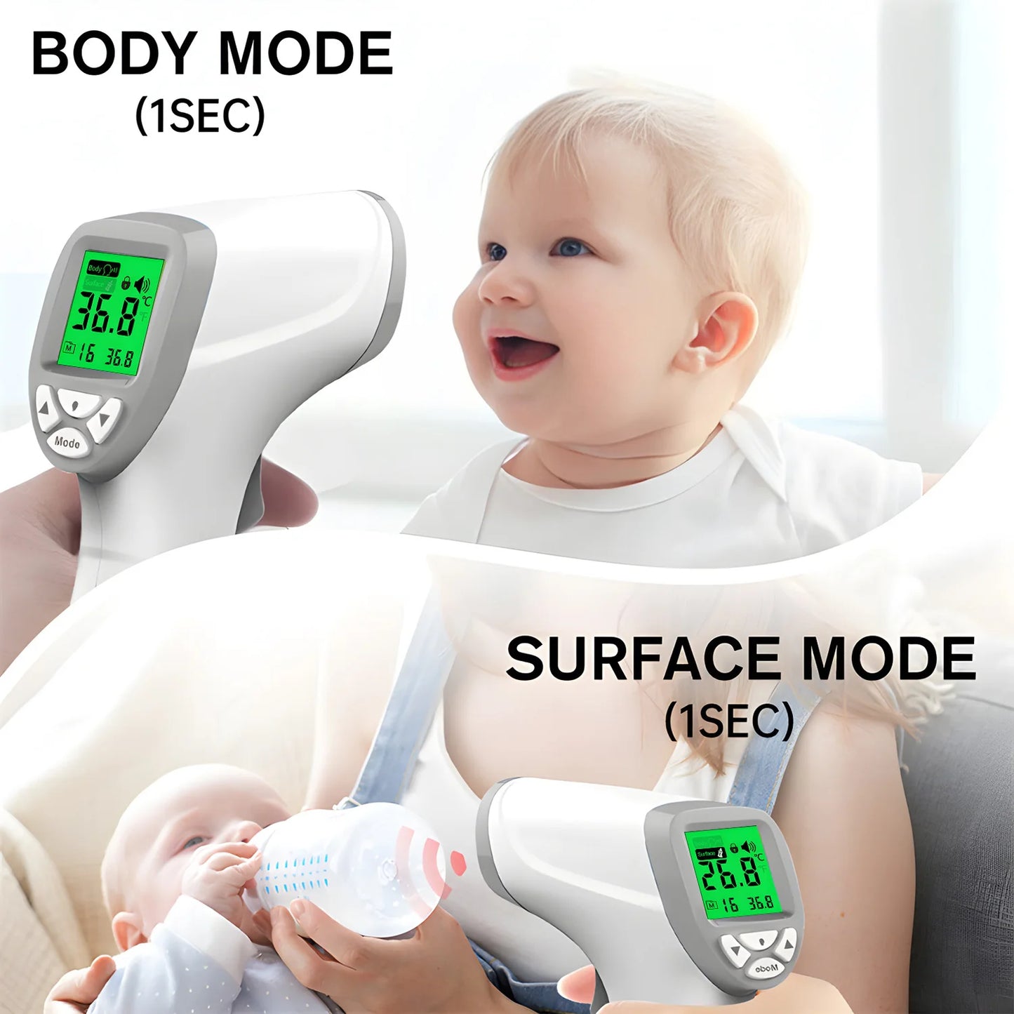 Baby Non Contact Thermometer Digital Infrared Forehead Fever Scanner